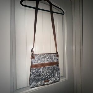 Sakroots Black and Brown Artistic Backpack